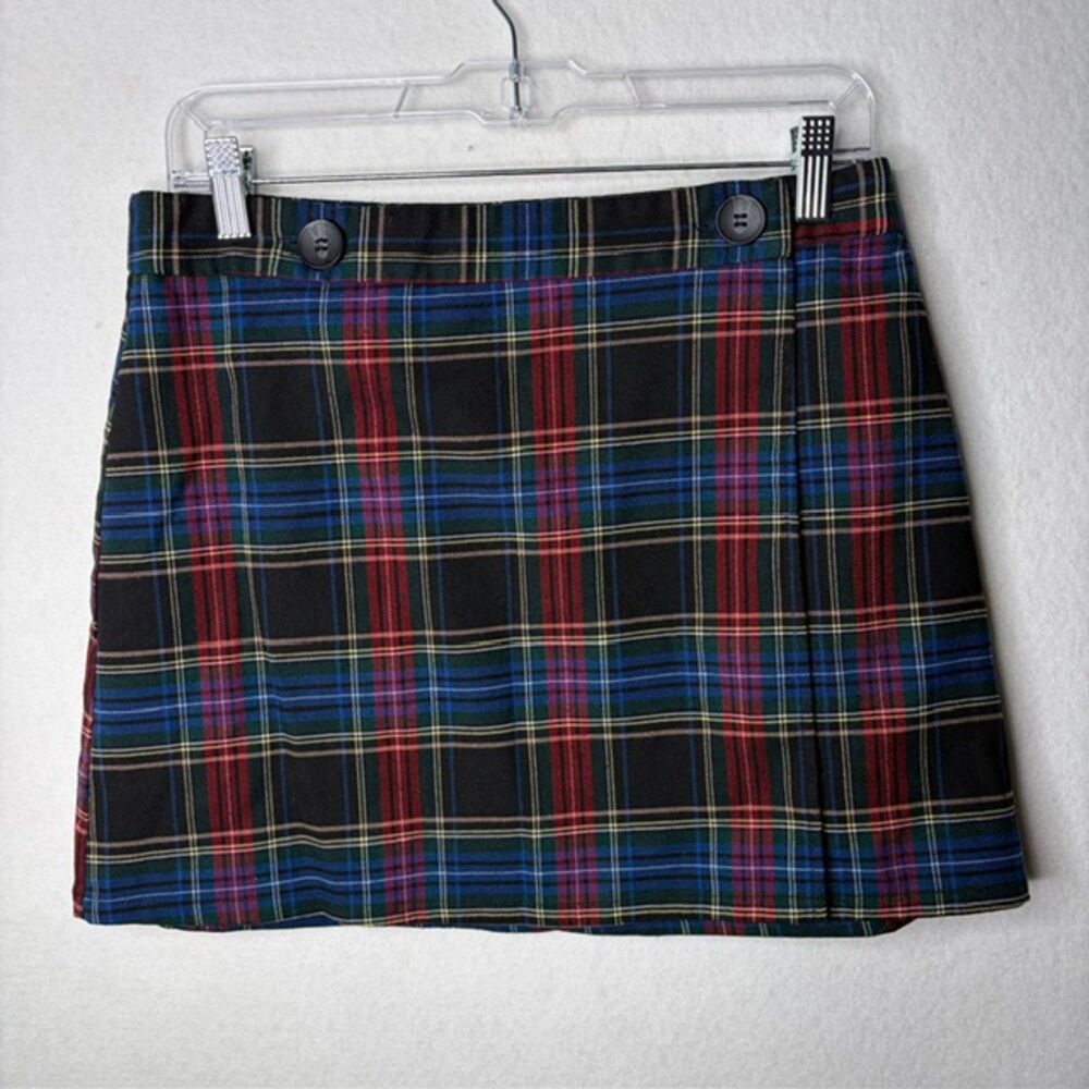 Forever 21 Tartan A-Line Mini Plaid Preppy Bookish Punk Grunge Skirt Size Large